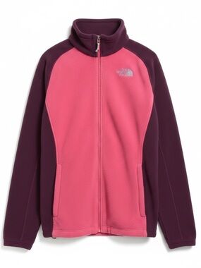 The North Face Coral Pink & Maroon Fleece Jacket